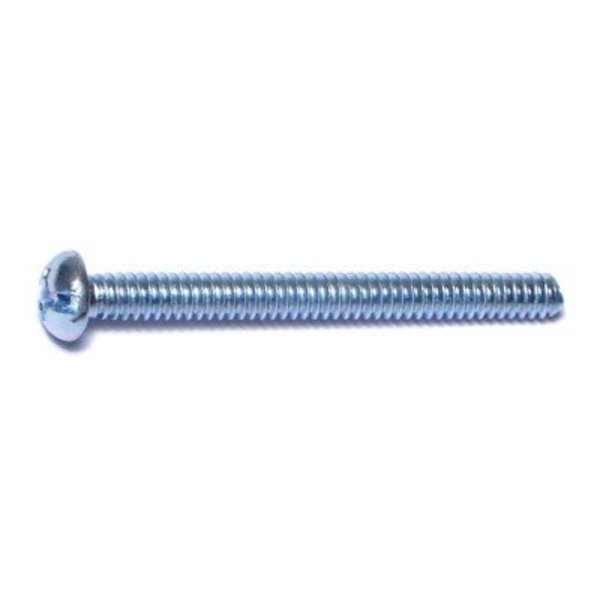 Midwest Fastener #6-32 x 1-1/2 in Combination Phillips/Slotted Round Machine Screw, Zinc Plated Steel, 100 PK 07660